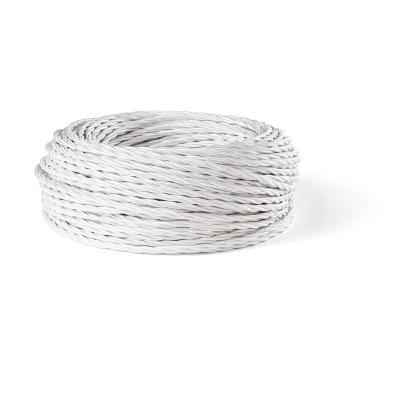 ROLLA 50Mt CAVO TRECCIA 3x0,75mm BIANCO